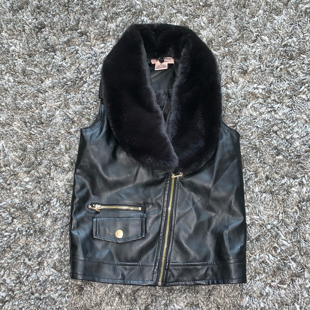 Toddler Juicy Couture Faux Leather Vest